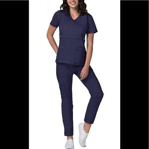 Adar Scrub Set Size XL NEW With Tags! Eggplant Purple. Multi Function Po…
